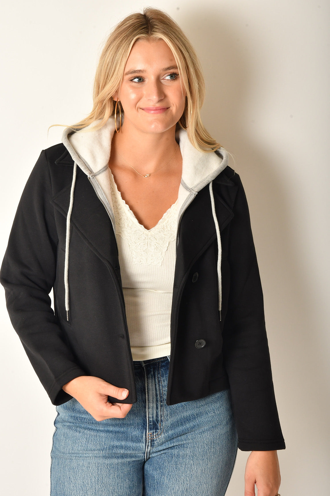 HOODIE FLEECE BLAZER