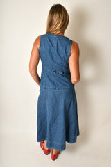 CHARLIE LONGLINE DENIM VEST