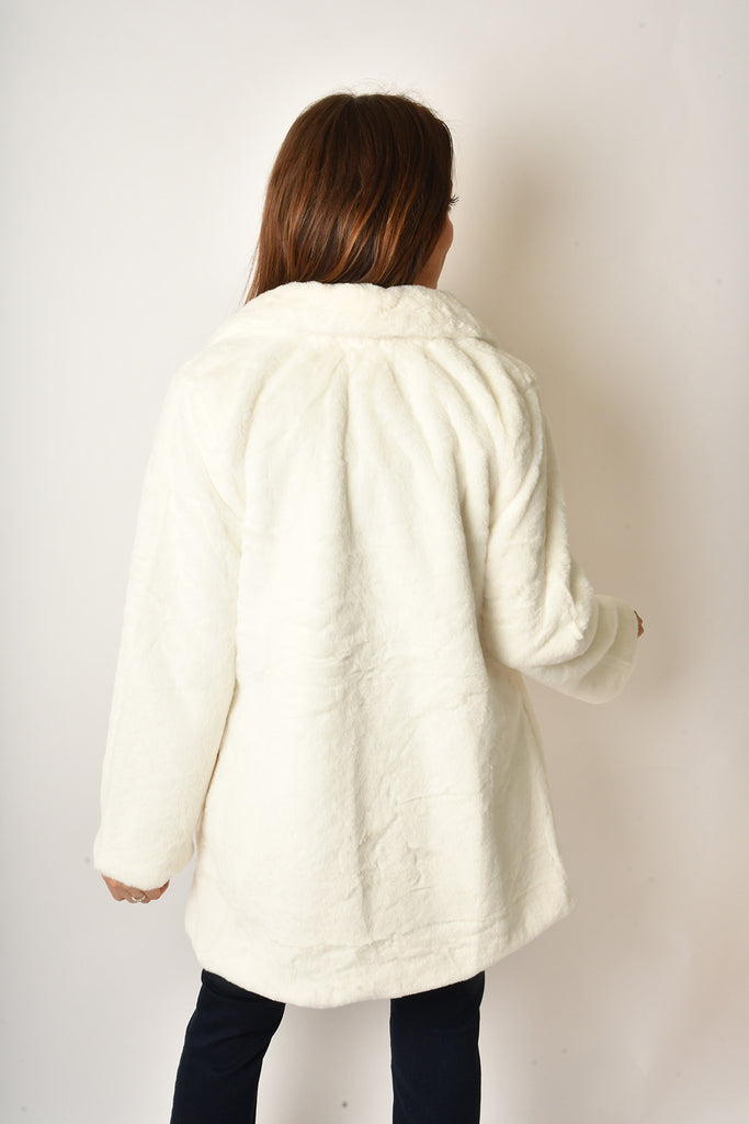 OPEN FAUX FUR JACKET