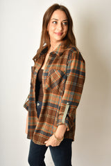 PLAID SHIRT JACKET