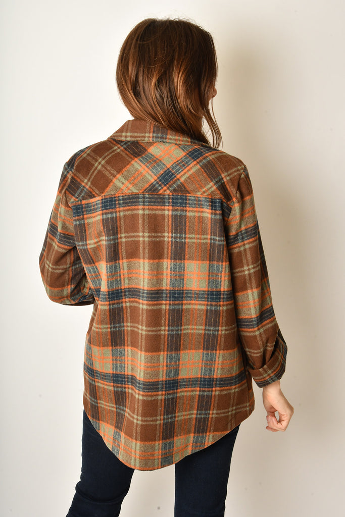 PLAID SHIRT JACKET