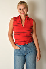 ZIP MOCK NECK
