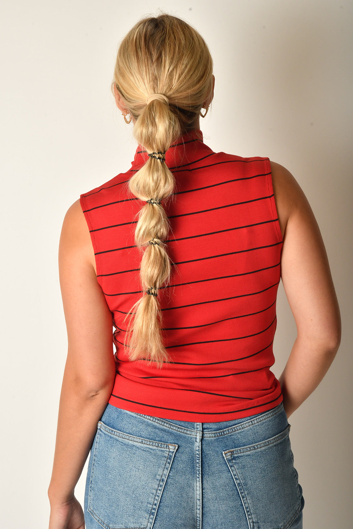 ZIP MOCK NECK