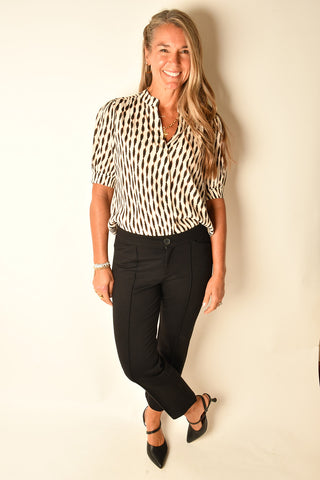 EDEN HIDDEN BUTTON BLOUSE