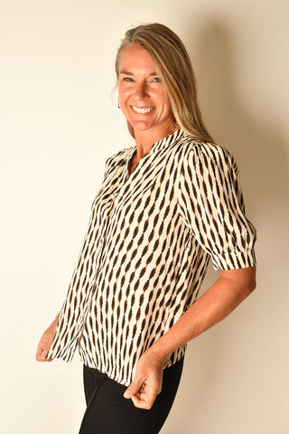 EDEN HIDDEN BUTTON BLOUSE