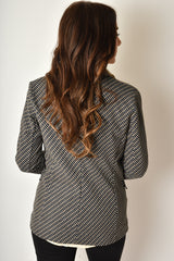 FAUX DOUBLE BREASTED BLAZER