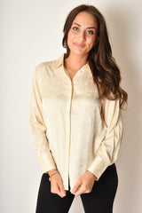 FLORAL JACQUARD BLOUSE