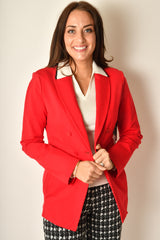 FAUX DOUBLE BREASTED BLAZER