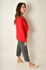 FAUX DOUBLE BREASTED BLAZER