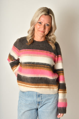 ELVIRA STRIPE PULLOVER SWEATER