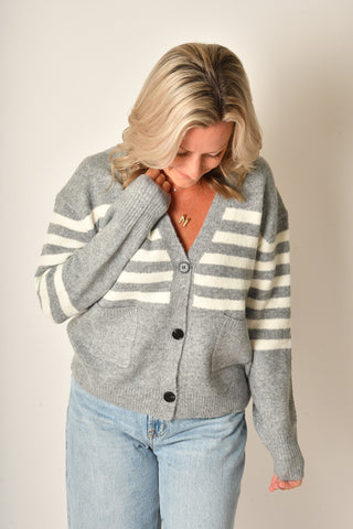 STANLEY STRIPE CARDIGAN