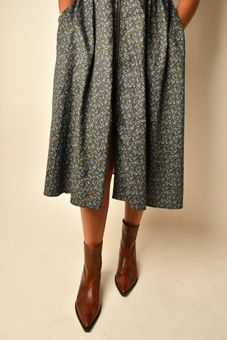 MINI FLOWER ZIPPER DRESS