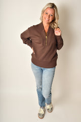 SALLY HALF ZIP