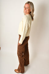 GLOW UP SUEDE PANT