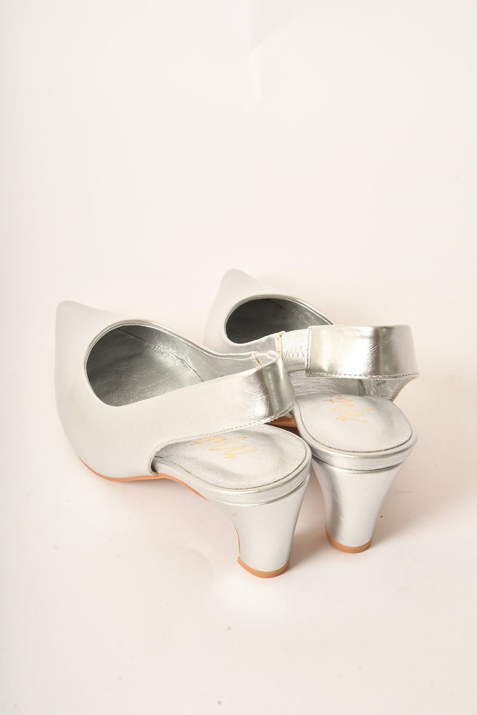 LEONA SILVER HEEL