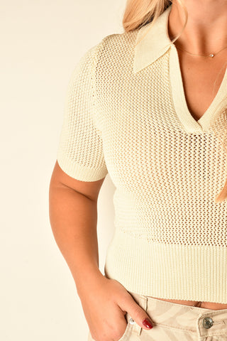 LARK SHORT SLEEVE SWEATER