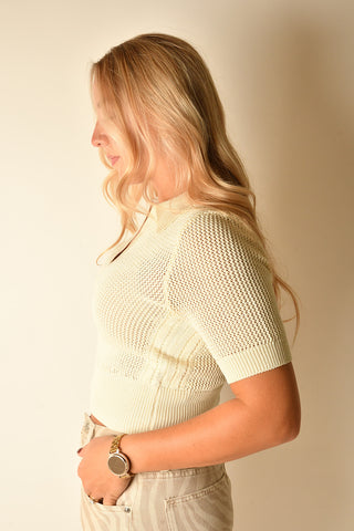 LARK SHORT SLEEVE SWEATER