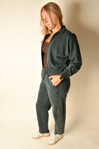 BARREL LEG SWEATPANT