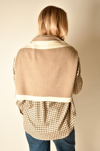 TWO TONE SHOULDER WRAP