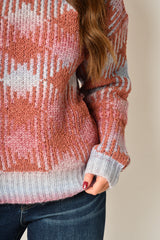 MULTICOLOR PLAID SWEATER