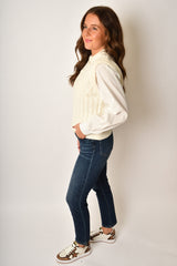 SWEATER VEST BLOUSE