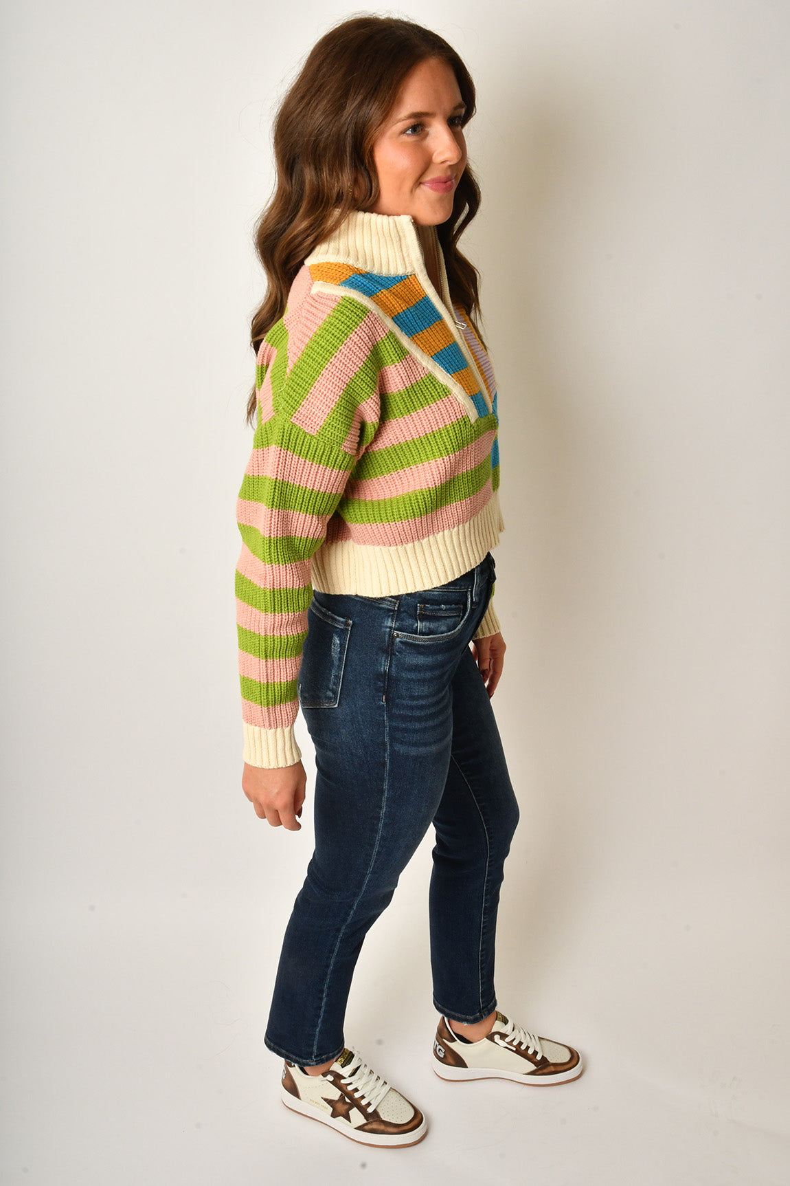 MORNING GLORY STRIPE SWEATER