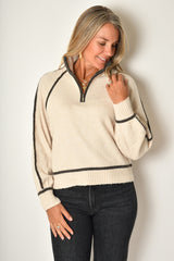 ALPS HALF ZIP SWEATER