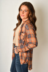 BENNET PLAID BLOUSE