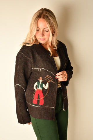 COWBOY UP CARDIGAN