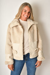 MINK FAUX FUR JACKET