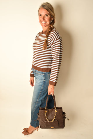 JOHNNY COLLAR CASHMERE PULLOVER