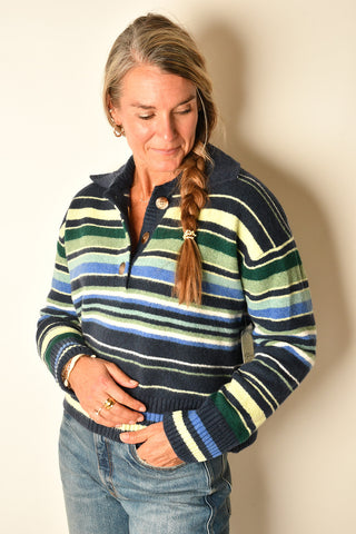 TRADING UP STRIPE SWEATER