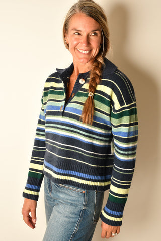 TRADING UP STRIPE SWEATER
