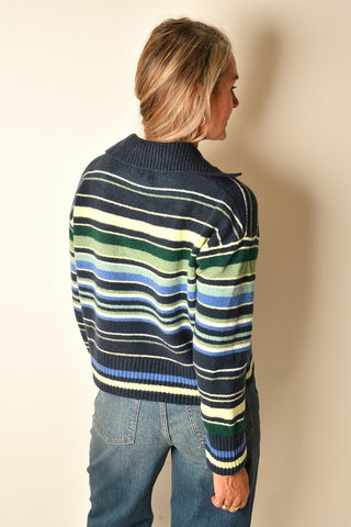 TRADING UP STRIPE SWEATER