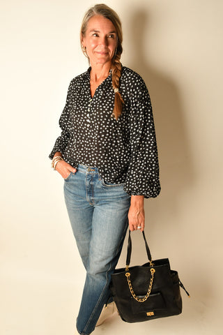 BOHO BUTTON BLOUSE