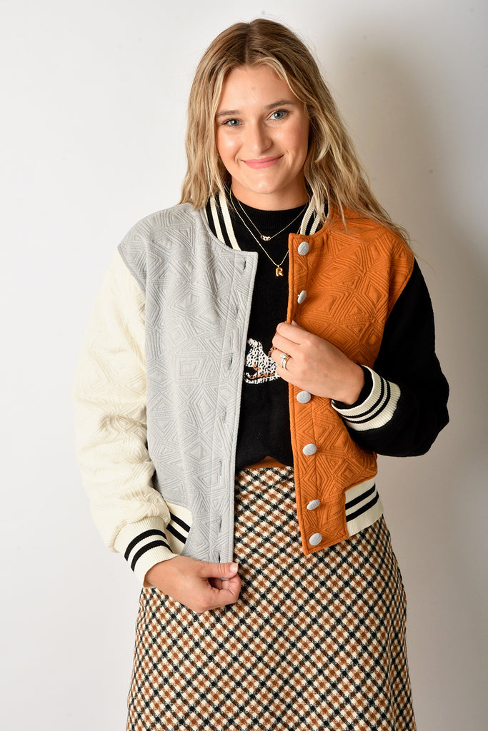 COLORBLOCK VARSITY JACKET