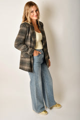 KINGSTON RELAXED PLAID BLAZER