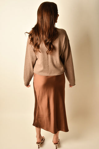ROLLED HEM BOXY KNIT