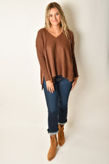 KENZIE OVERSIZED RIB SWEATER