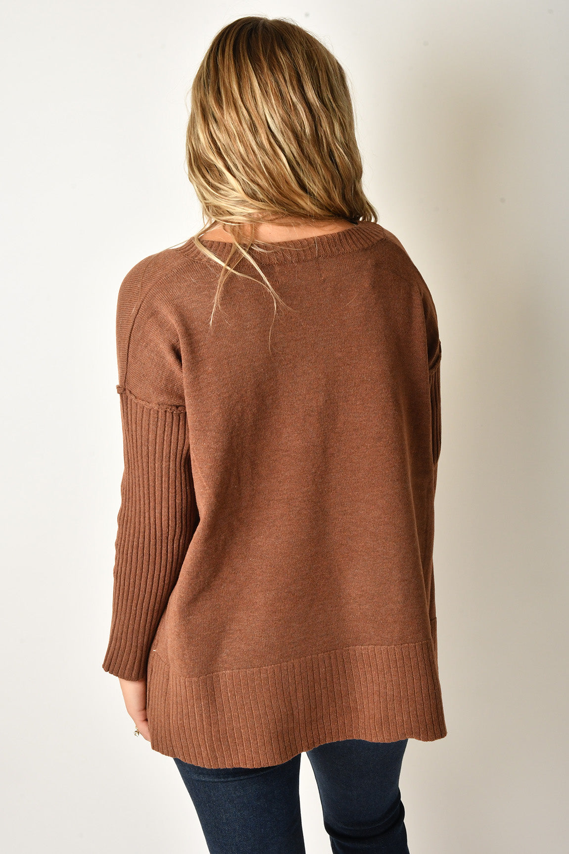 KENZIE OVERSIZED RIB SWEATER