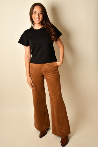 LUXE SCUBA FLARE SLEEVE TOP
