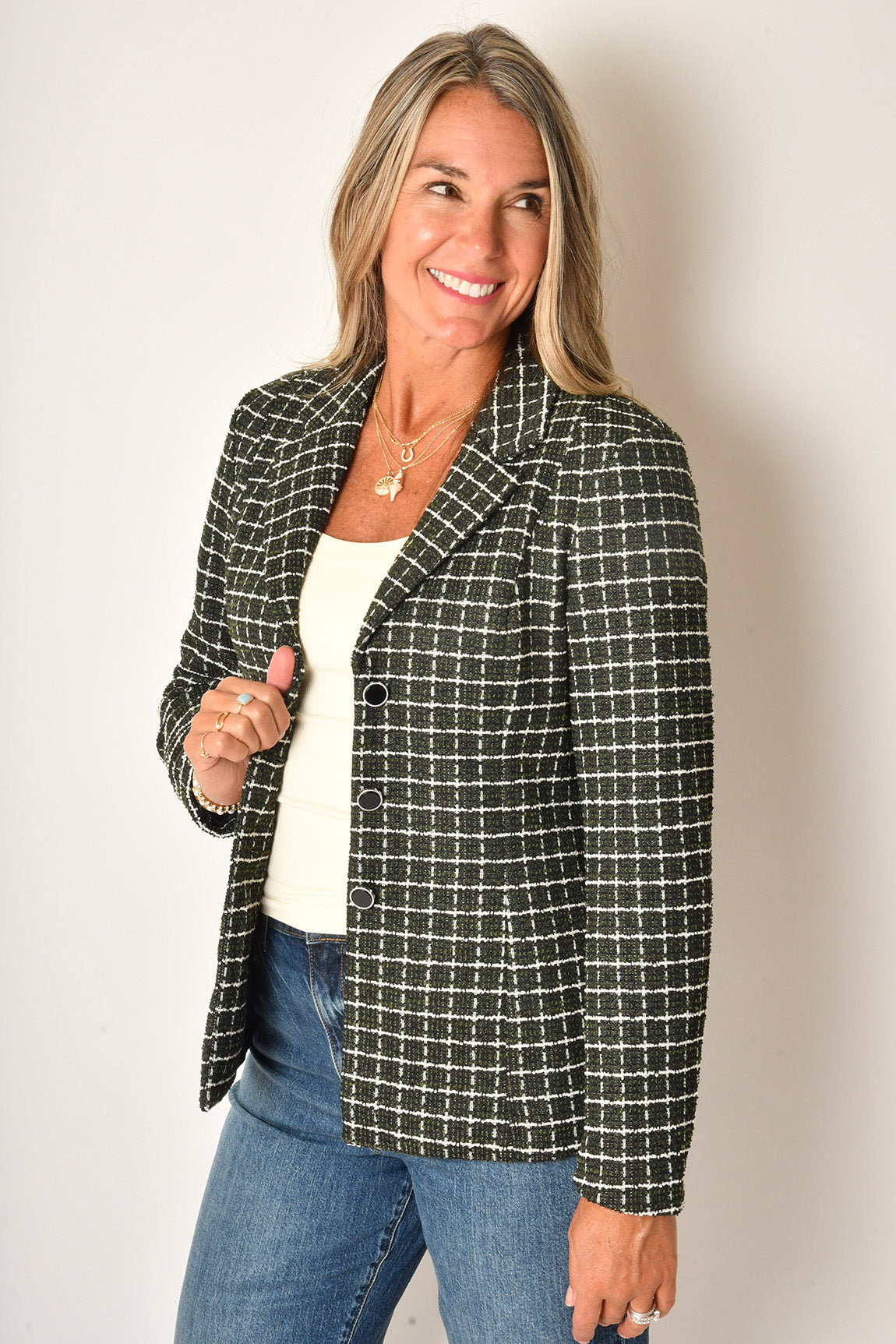 KATE CHECK BLAZER