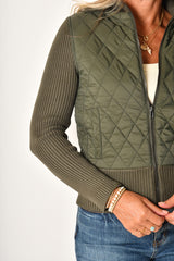 ZIP FRONT SWEATER JACKET