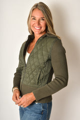ZIP FRONT SWEATER JACKET