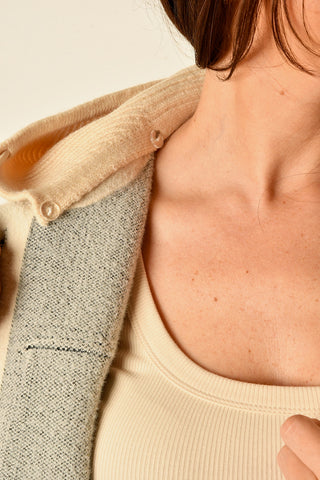TOMMIE STITCH HOODED VEST