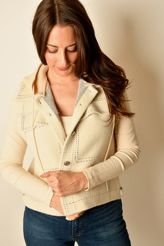 TOMMIE STITCH HOODED VEST