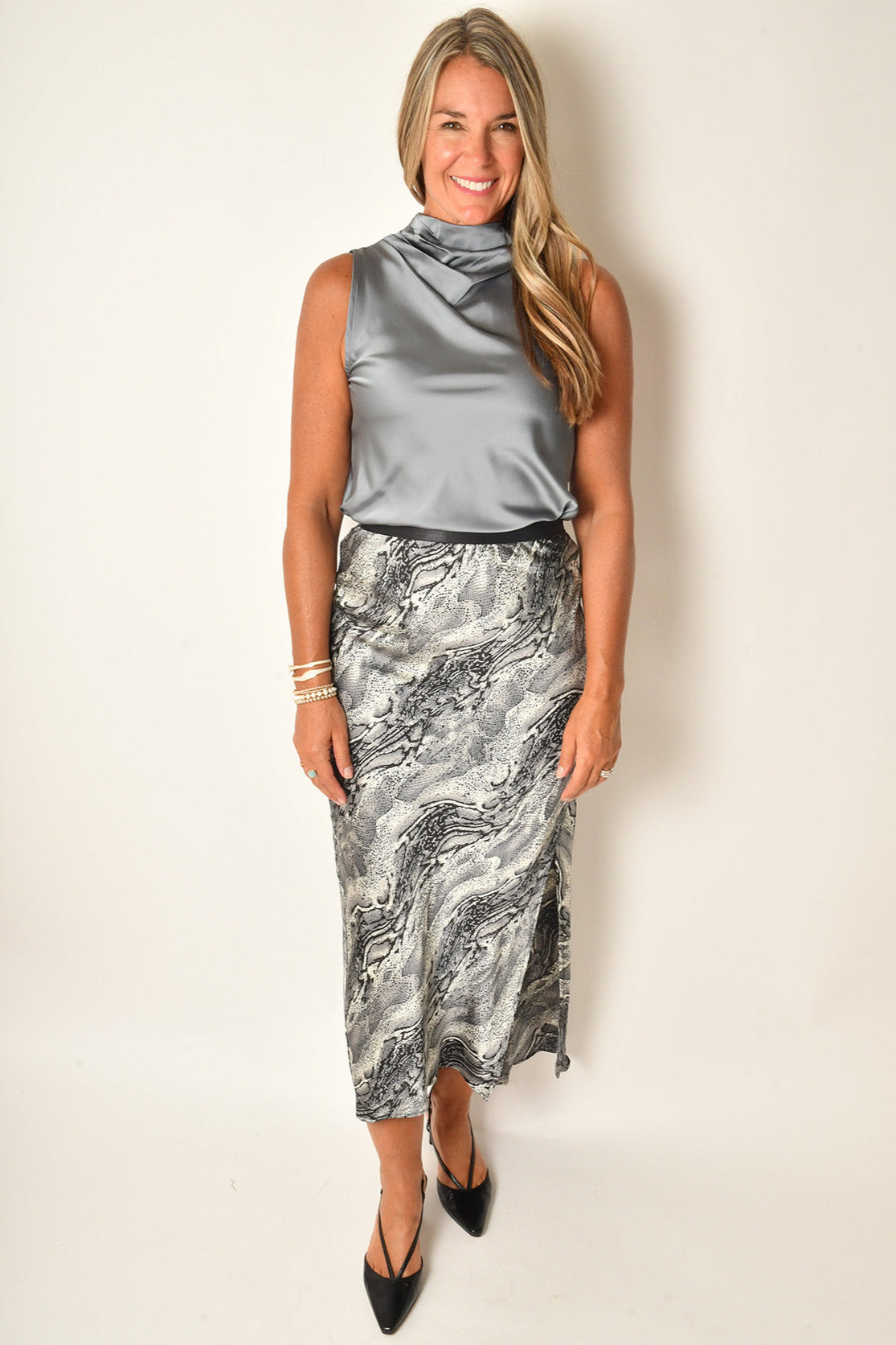 BIAS CUT SLIP SKIRT