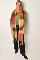 BIG PLAID COZY SCARF