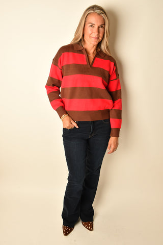 AUTUMN BREEZE POLO SWEATER