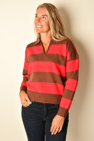 AUTUMN BREEZE POLO SWEATER